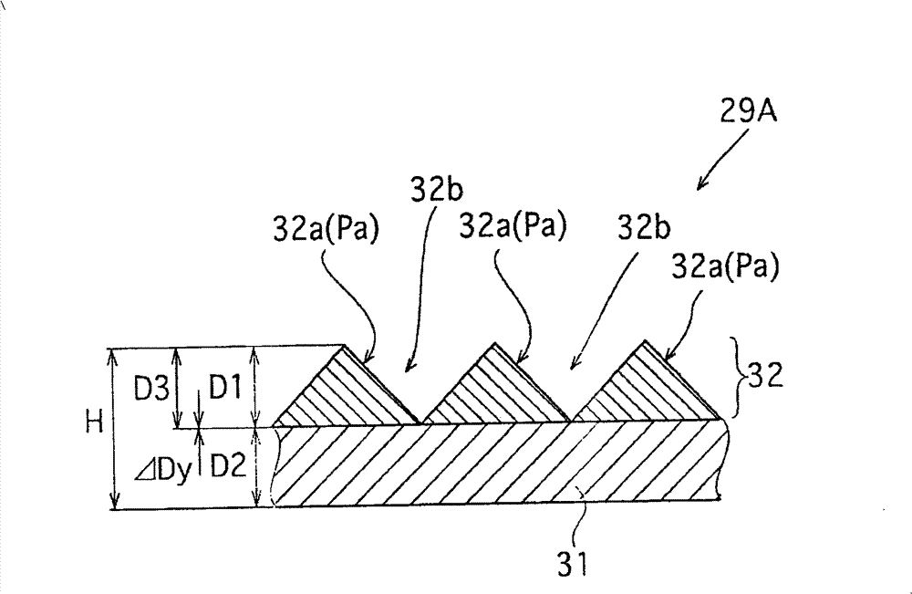 Optical sheet combination structure, surface emitting device, and liquid crystal device