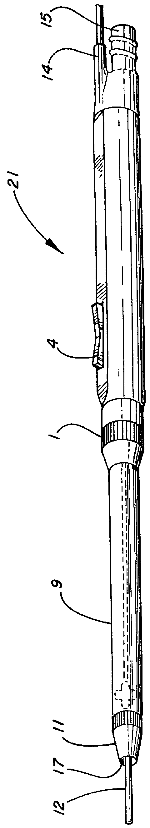 Electro-surgical unit pencil apparatus having a removable shroud