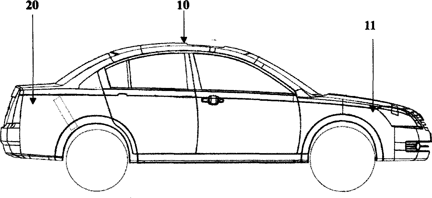 Installation structure of battery/battery pack for electric vehicle