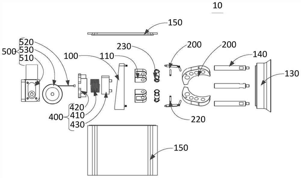 Transport robot, locking mechanism and passive end components