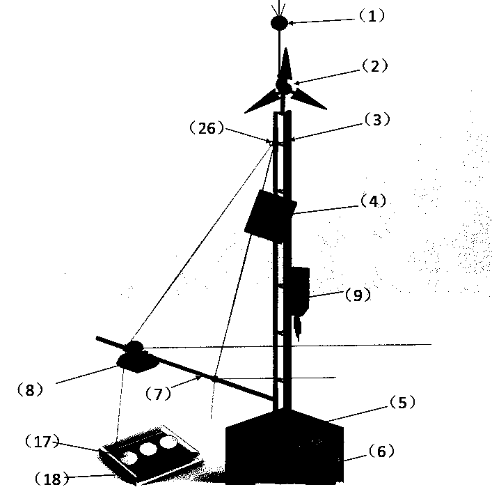 Fixed-point suspended ice thickness and water level integrated continuous monitoring device