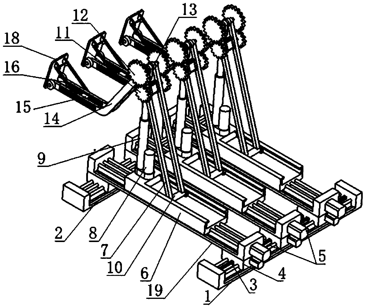 Three-pedal adjusting mechanism based on leg surface electromyographic signals