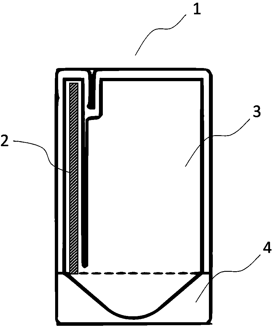 Process for aseptic filling of beverage packaging comprising an interior drinking straw