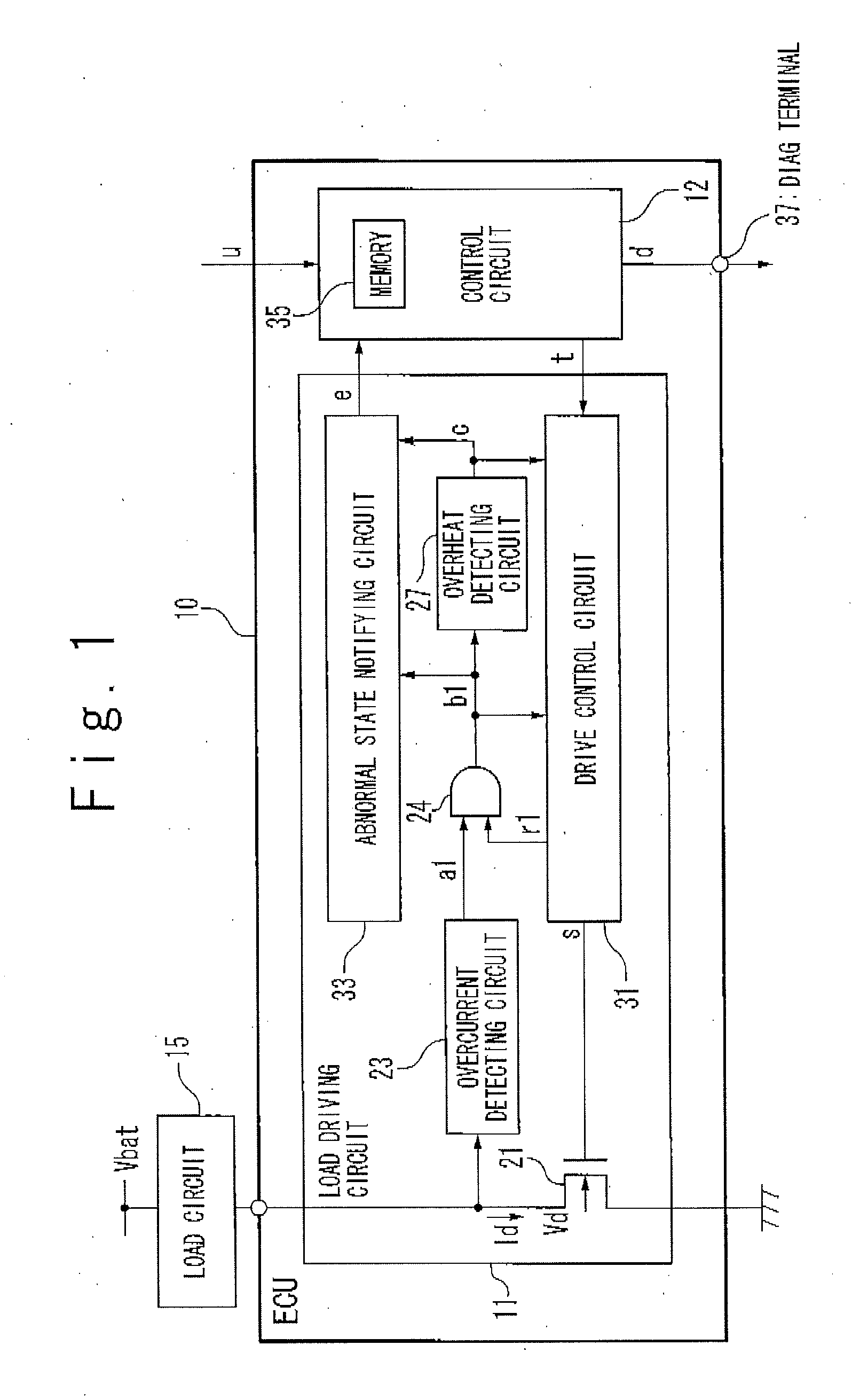 Semiconductor device and circuit protection method