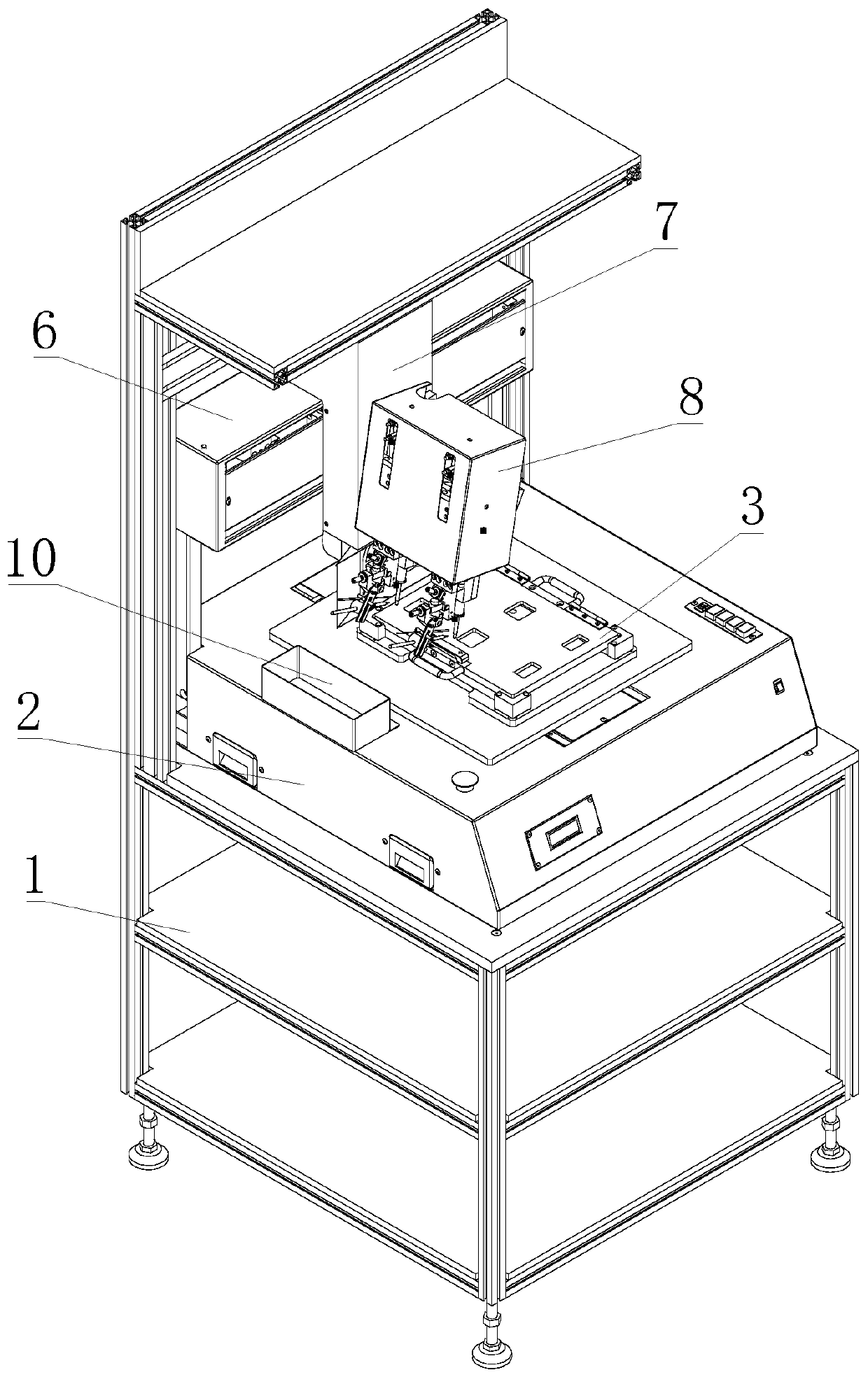 Die bonding device of die bonder and working method thereof