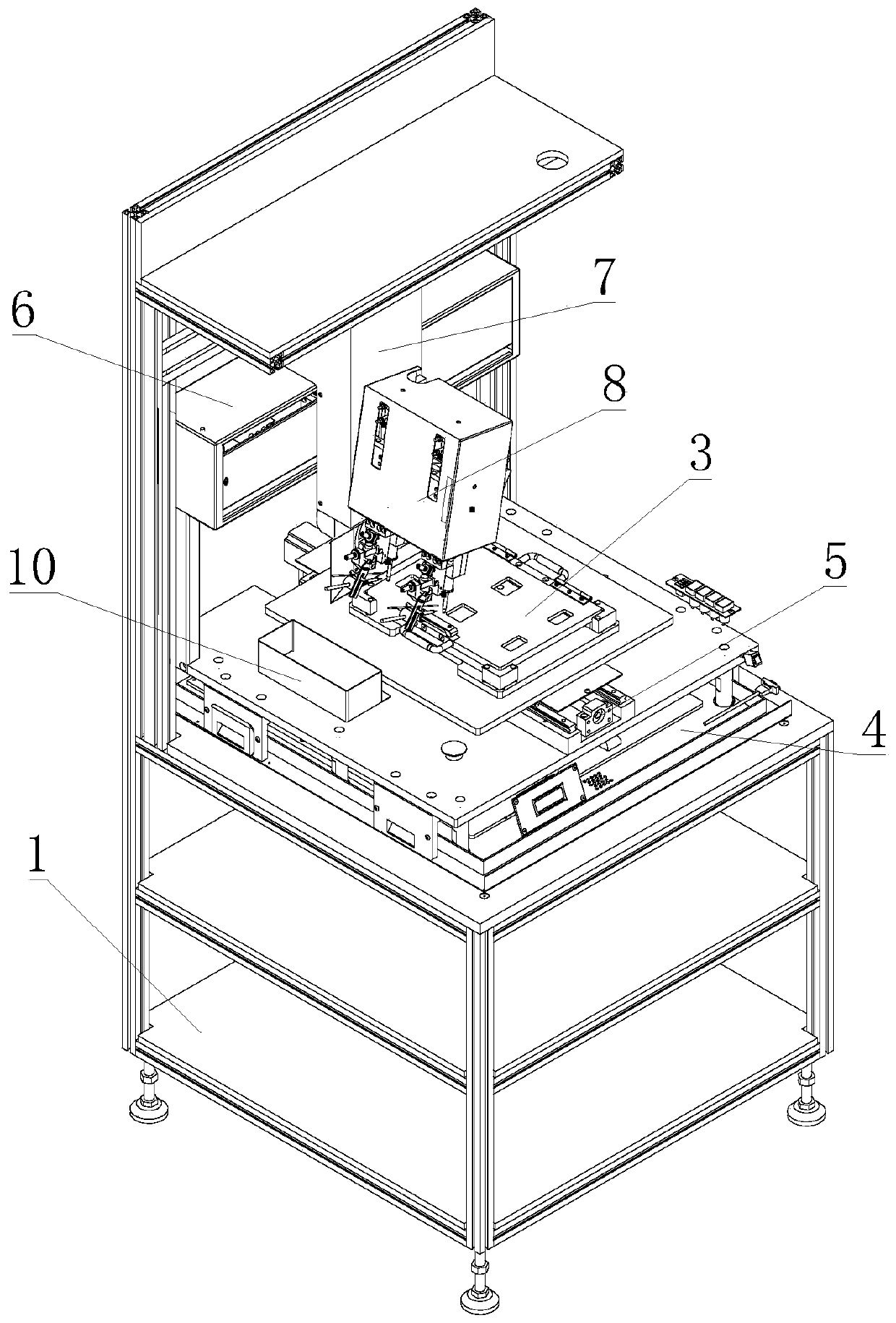 Die bonding device of die bonder and working method thereof