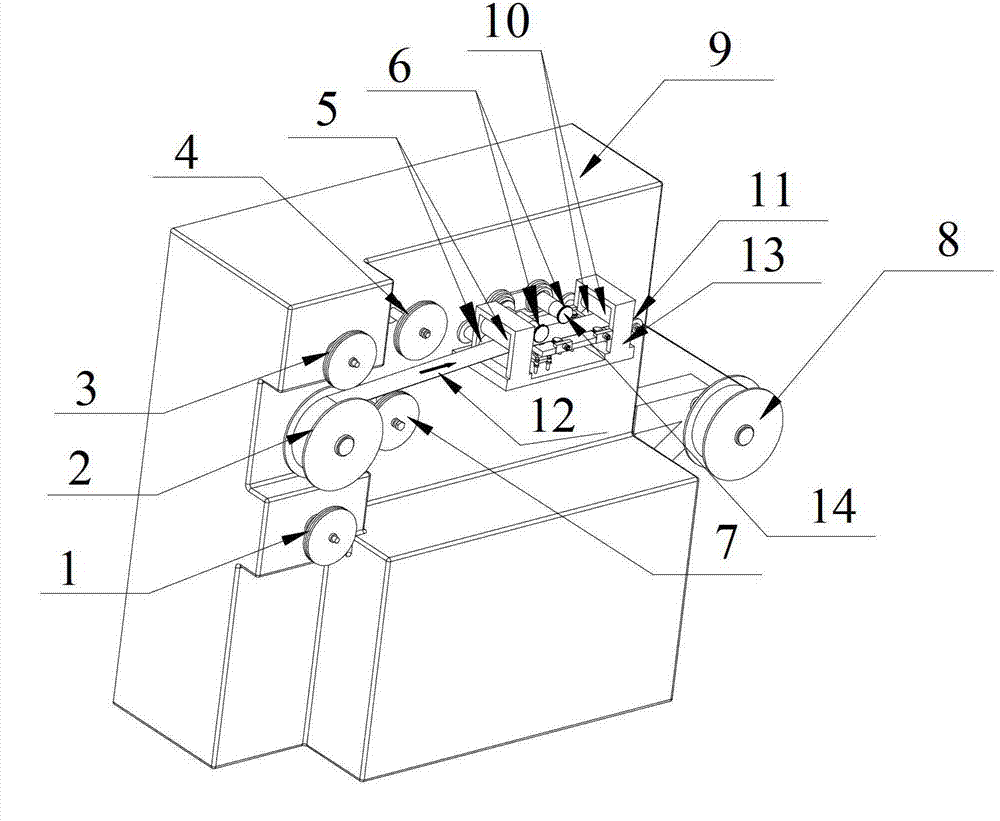 Equipment and method for adding welding wire to metal honeycomb carrier flat sheet