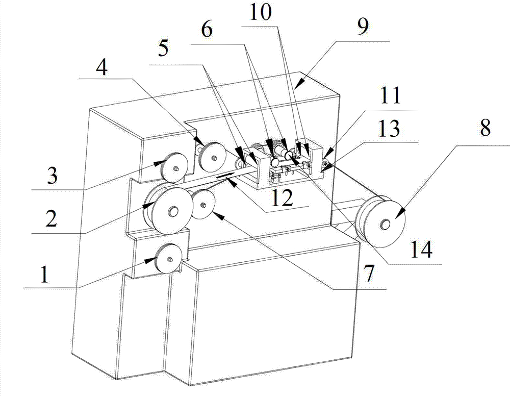 Equipment and method for adding welding wire to metal honeycomb carrier flat sheet