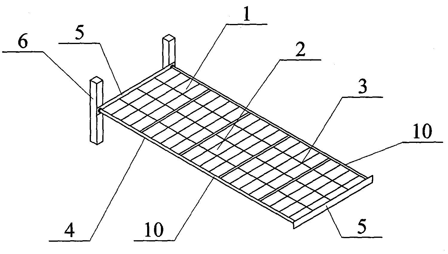 Inflation expansion truss solar panel array capable of on-orbit assembly