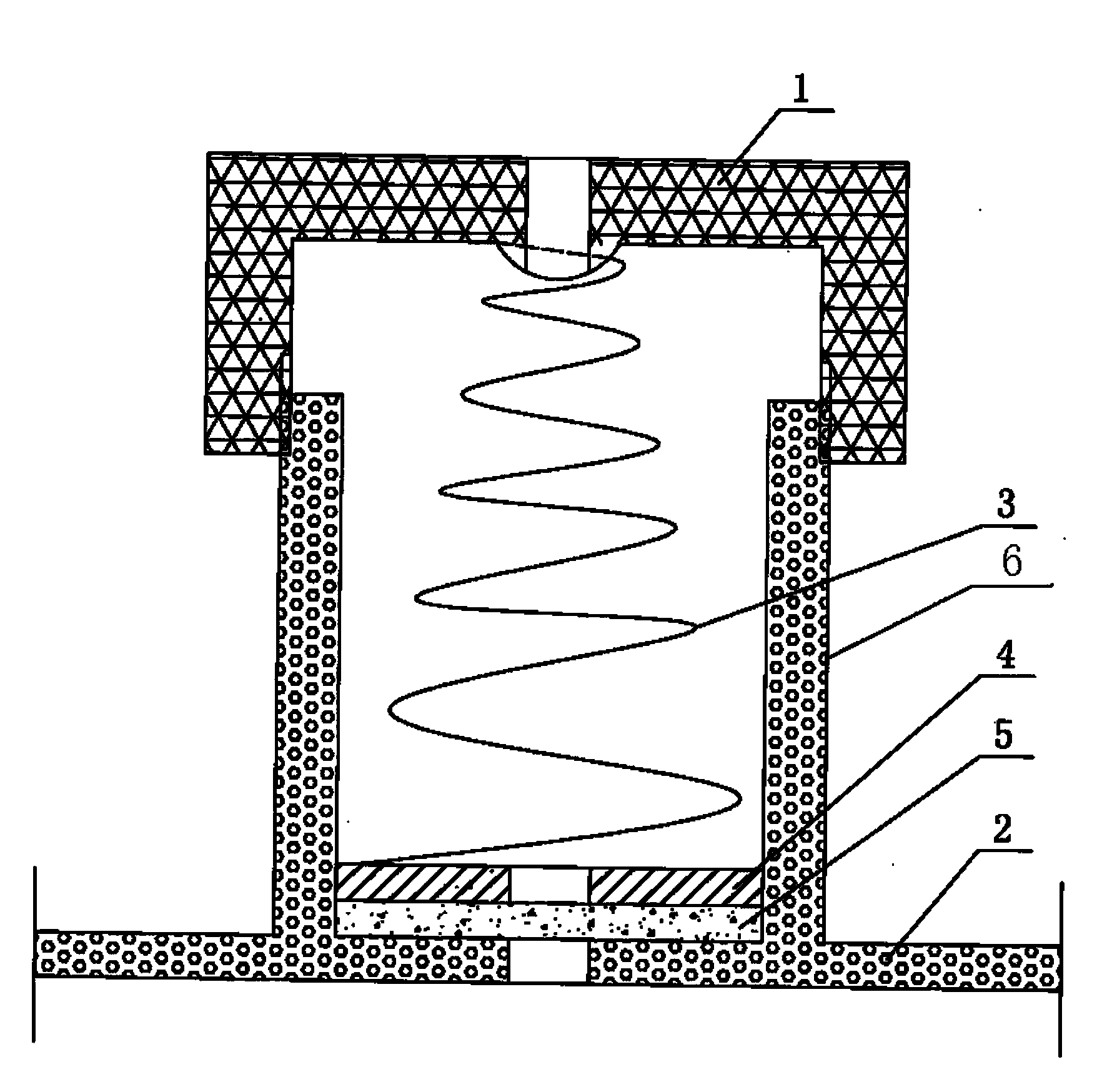 Secondary explosion-proof device of storage battery