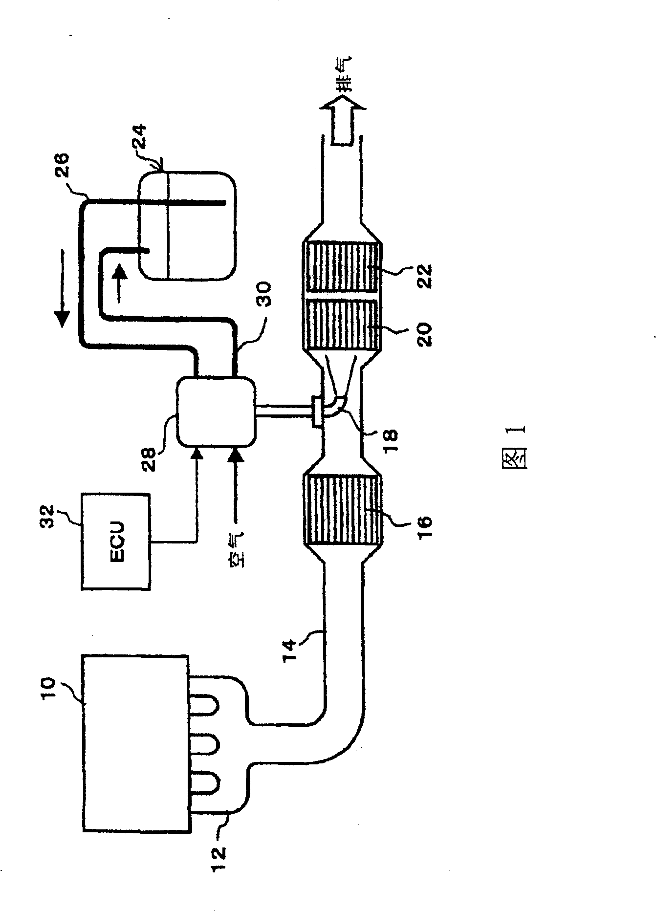 Structure of container for reducing agent