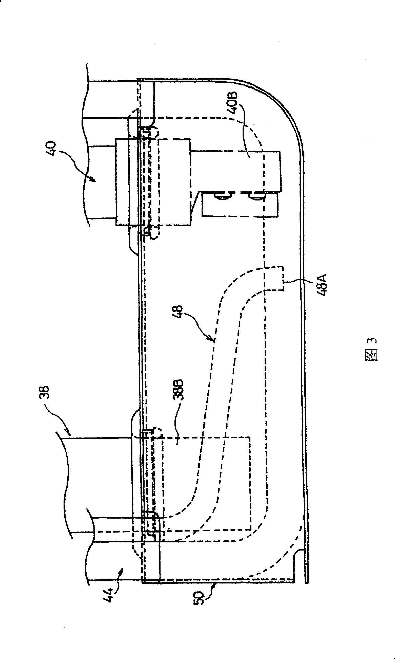 Structure of container for reducing agent