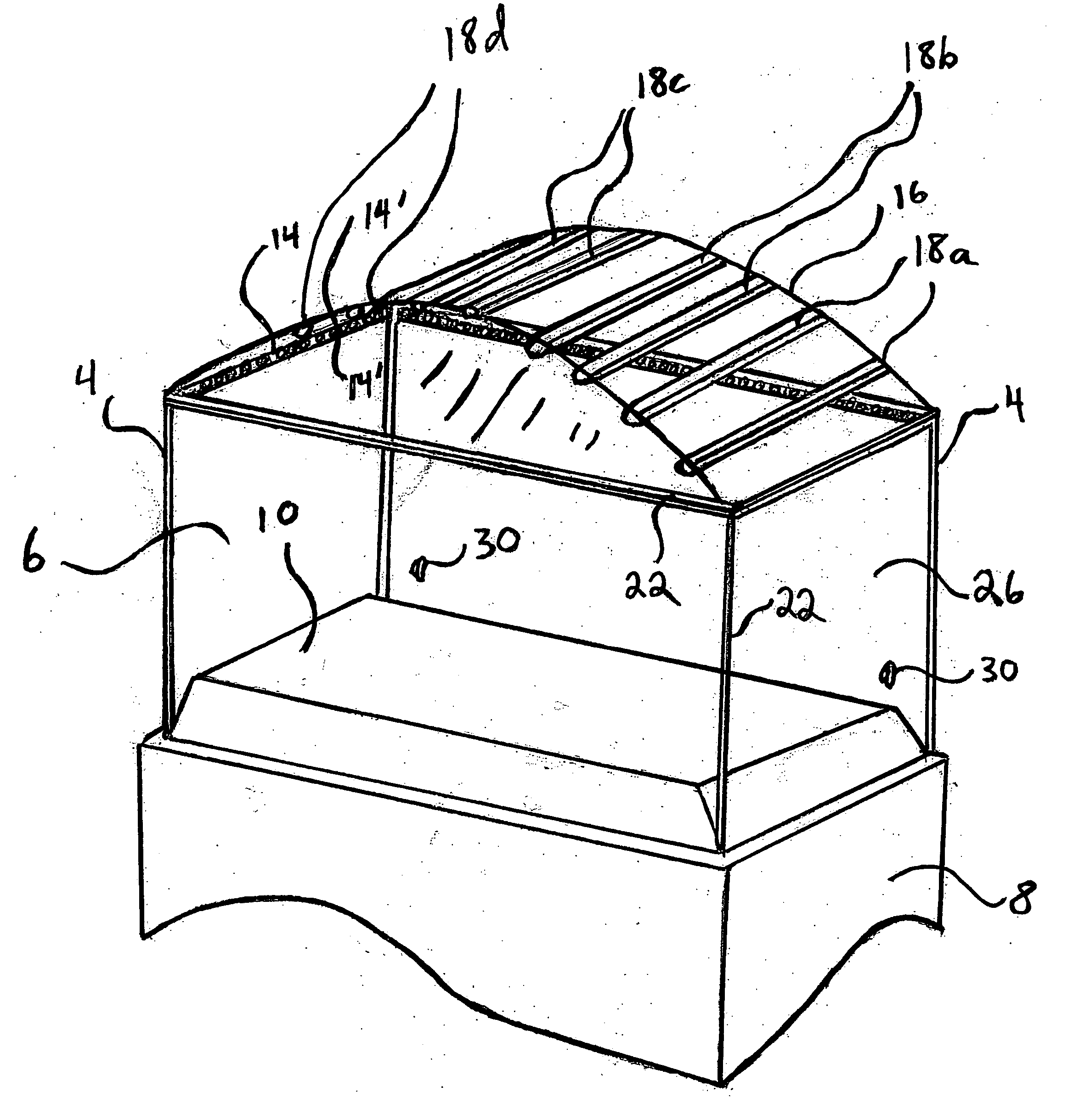 Methods, systems and apparatus for displaying bonsai trees