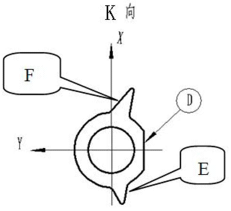 Method for quickly measuring blade surfaces by inductive measuring instrument