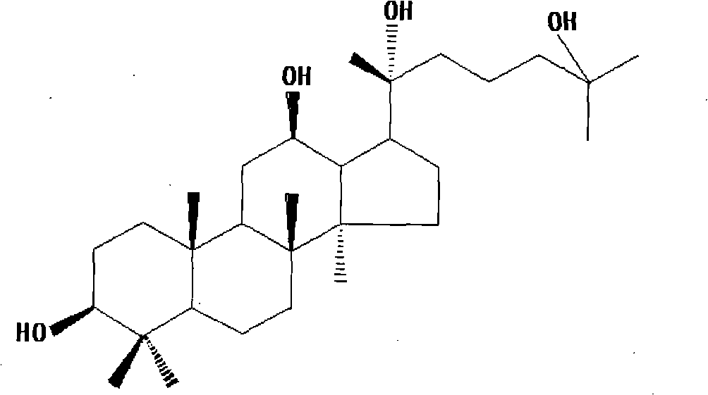 Method for preparing 20(R)-25-hydroxy-dammarane type-3beta,12beta,20-triols