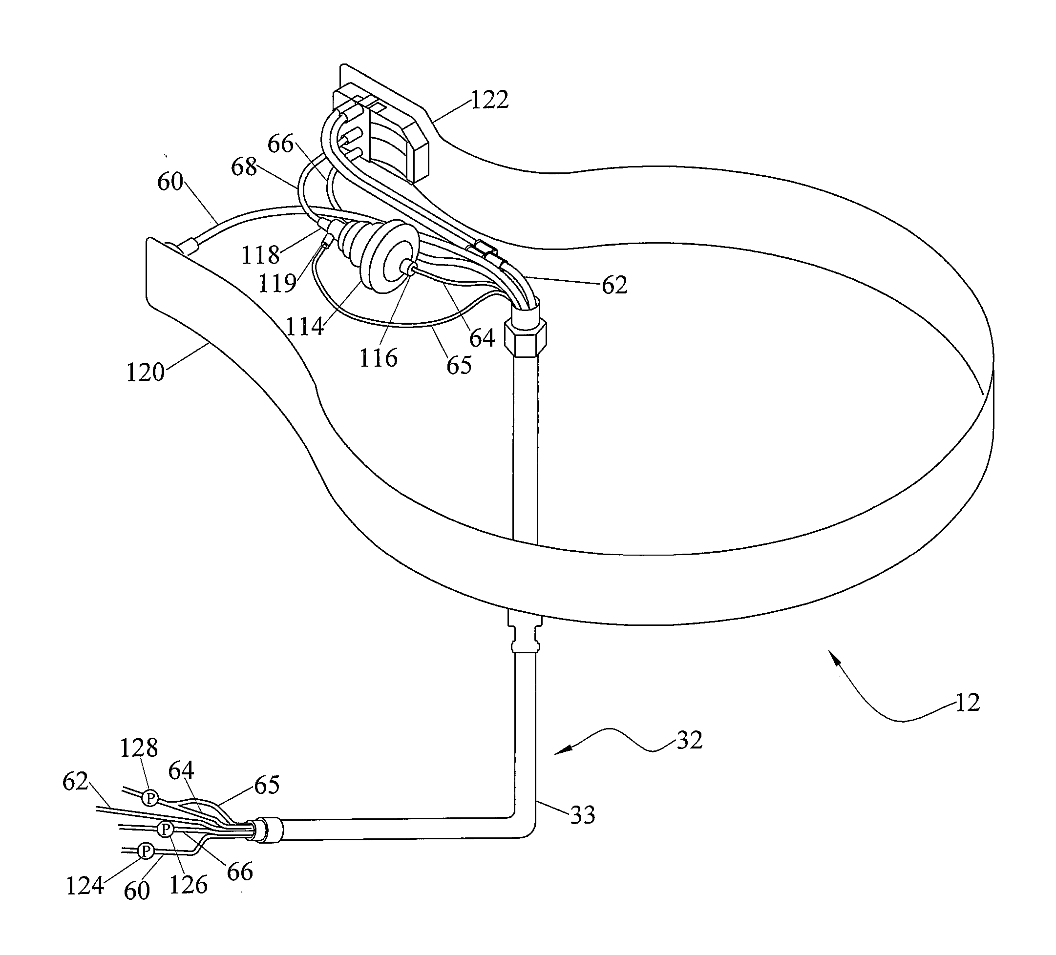 System for Blood Separation with Side-Tapped Separation Chamber