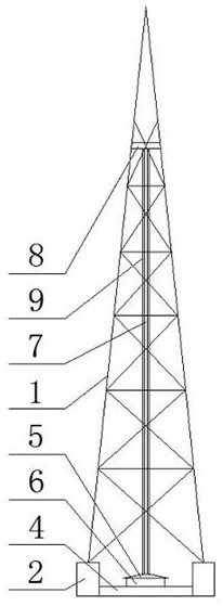 Bolt loosening inspection device for tower-shaped steel structure building