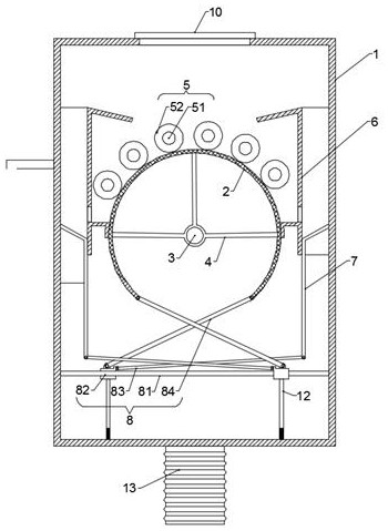 An organic fertilizer raw material crushing device