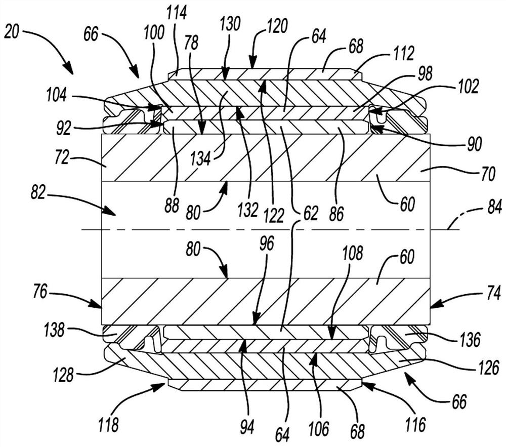 Vehicle suspension bushing assembly and method of assembling same