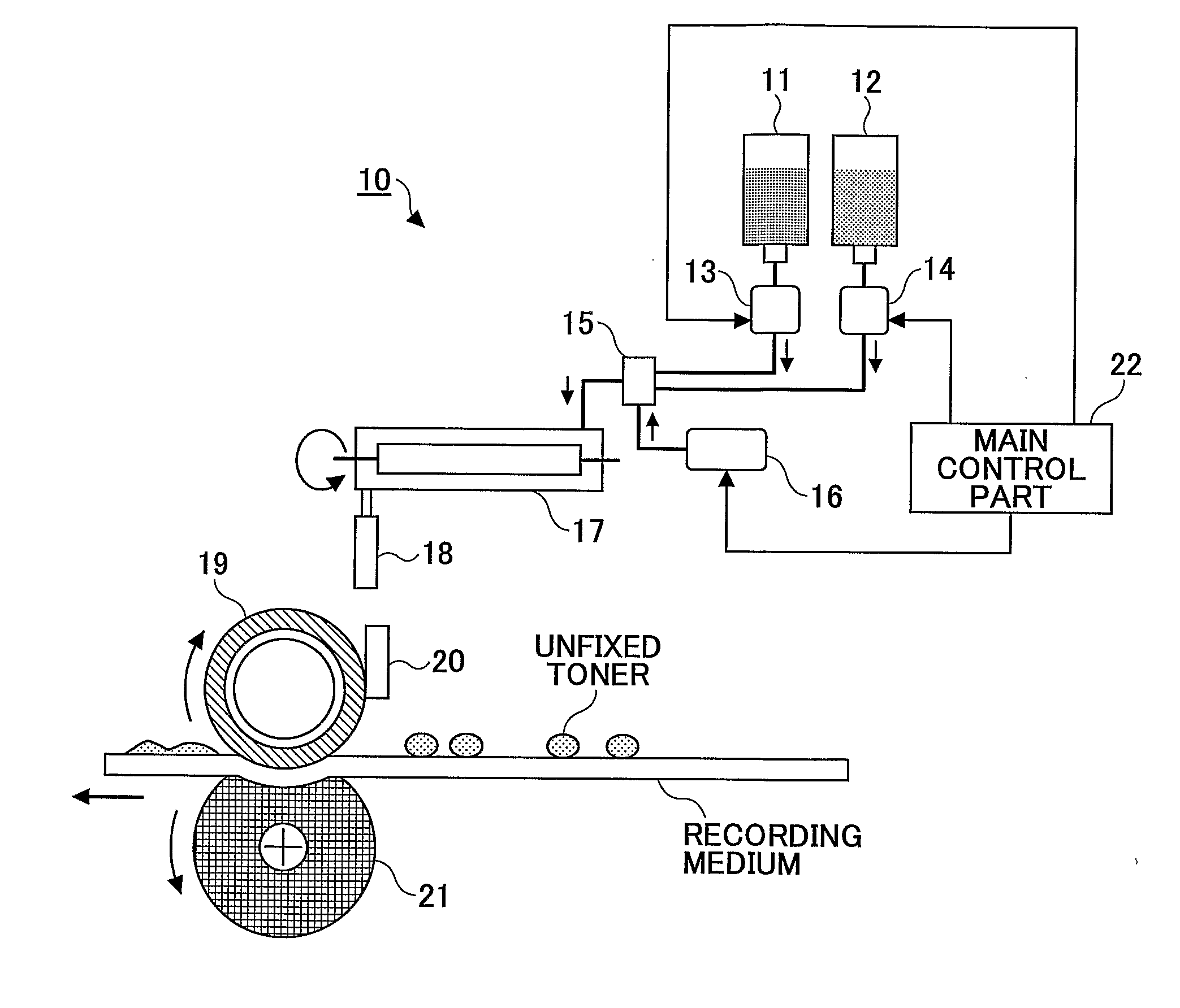 Fixation device, image forming apparatus, and fixation fluid storage container