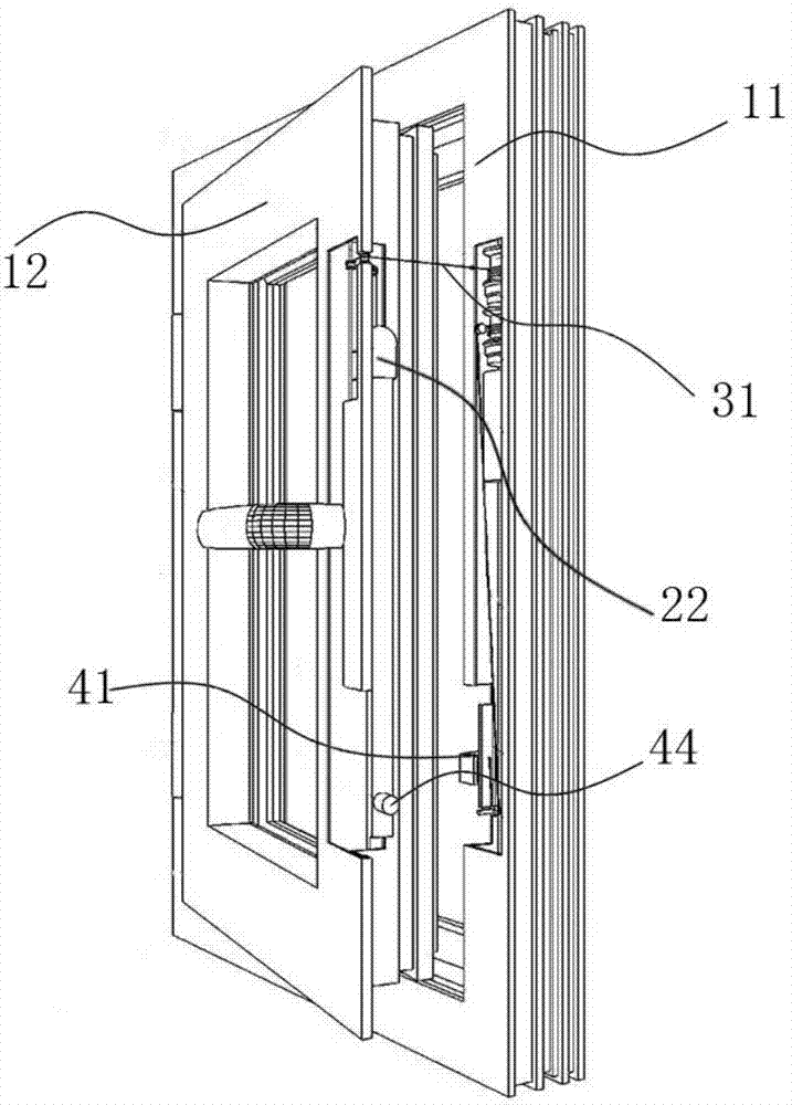 A kind of automatic window opening and closing method and automatic window closing structure
