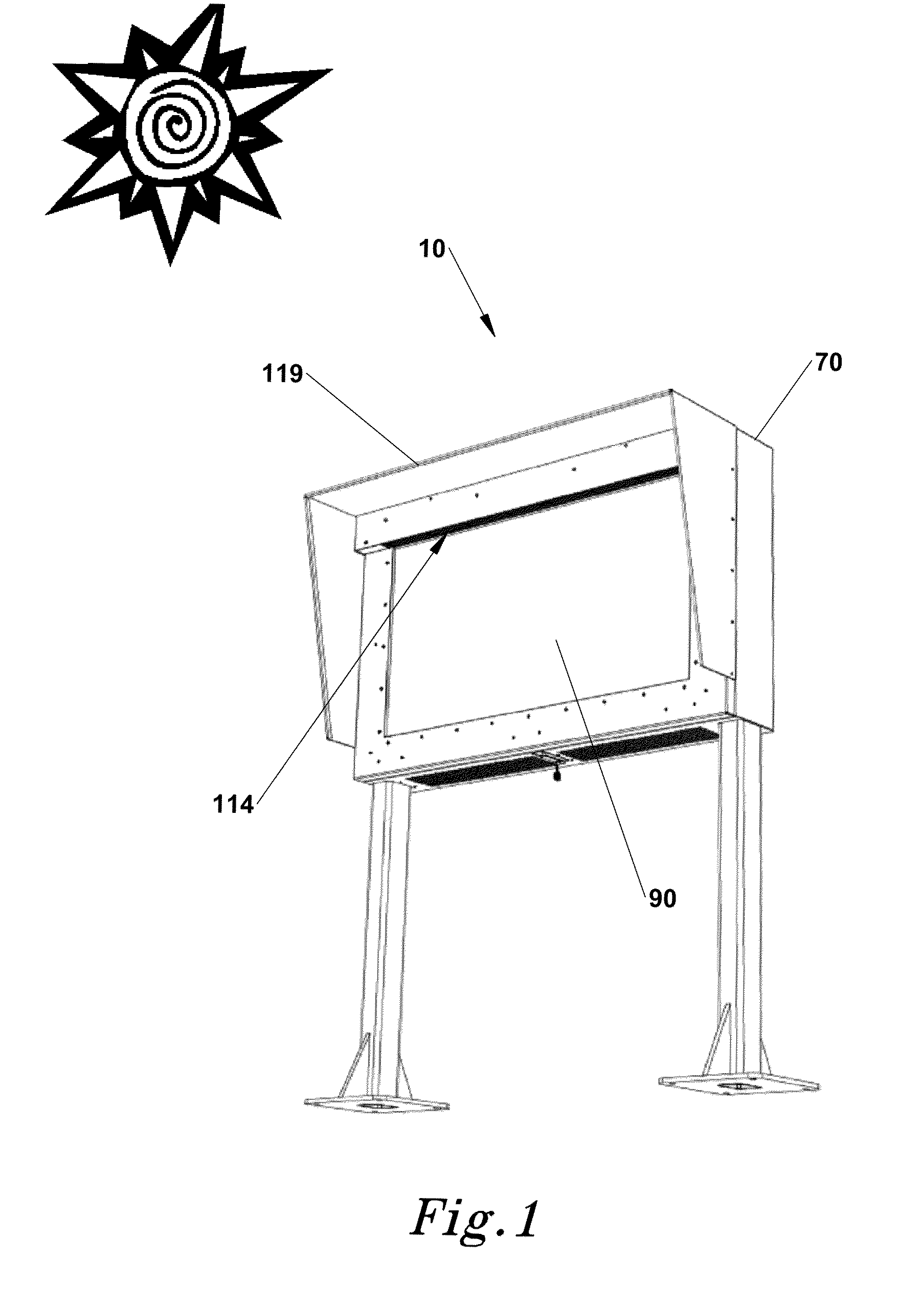 Isolated Cooling System Having an Insulator Gap and Front Polarizer