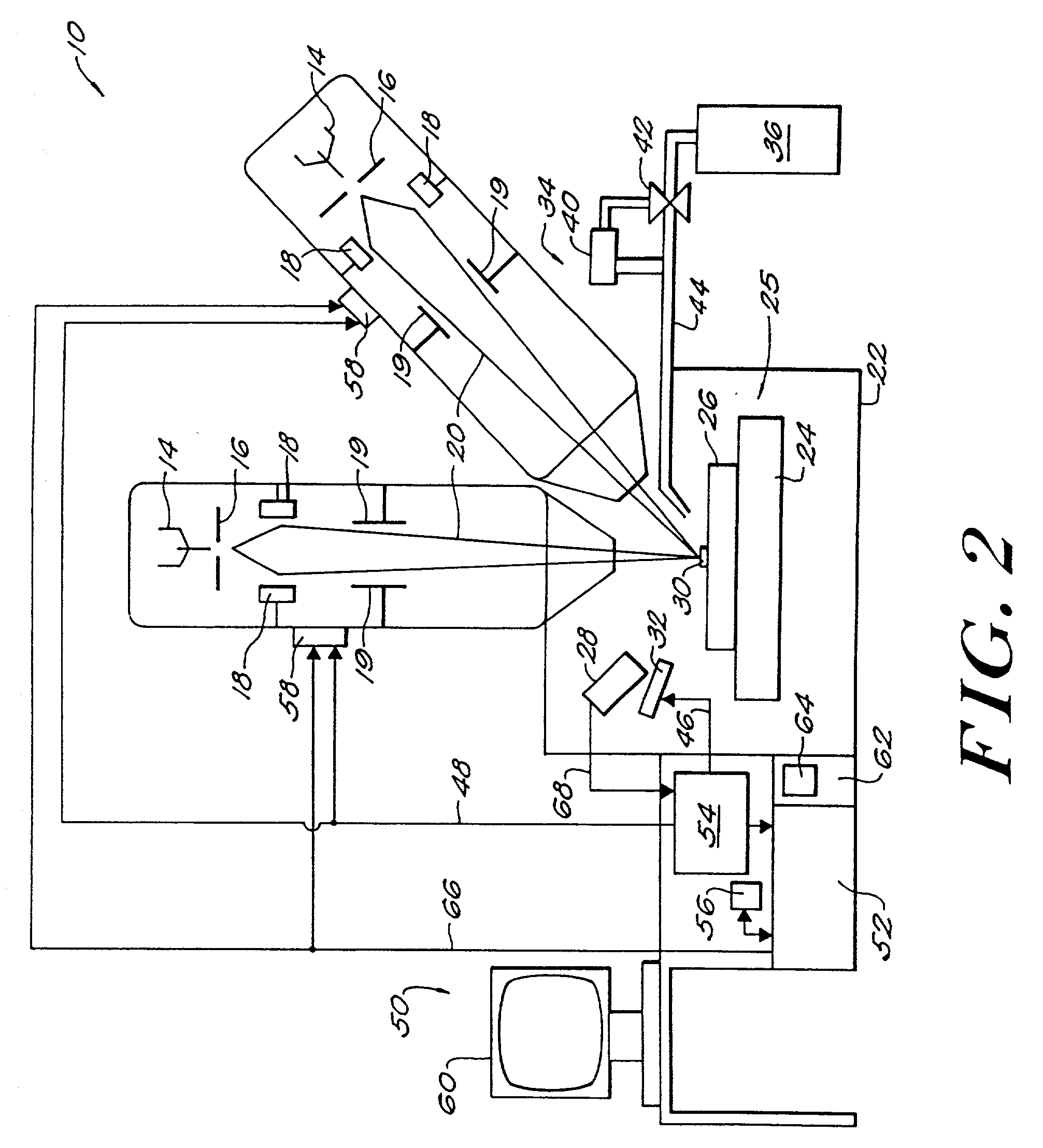 Focused particle beam systems and methods using a tilt column