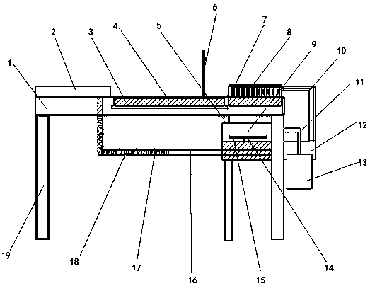 A medical massage bed