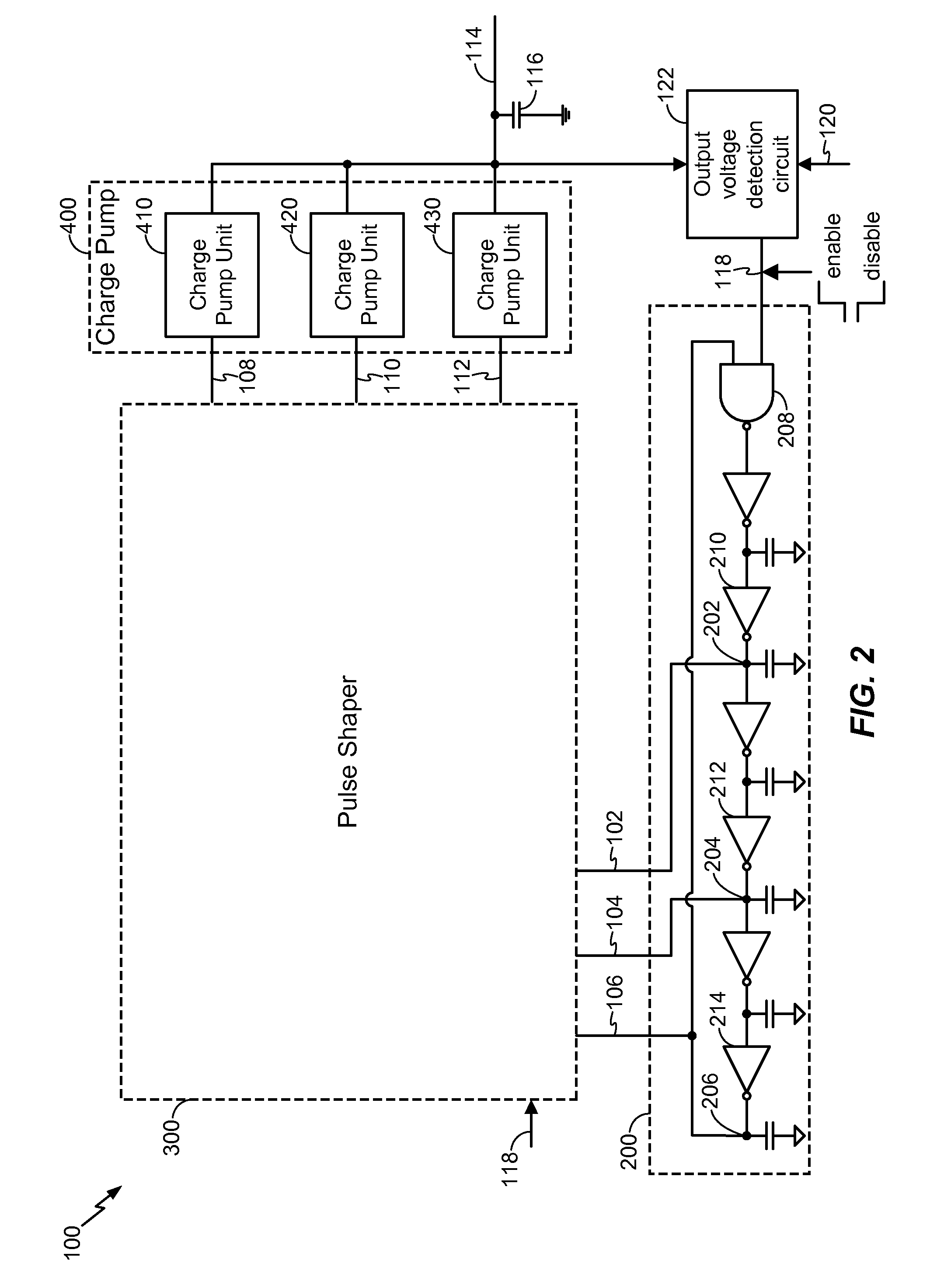 Method and apparatus to provide a clock signal to a charge pump