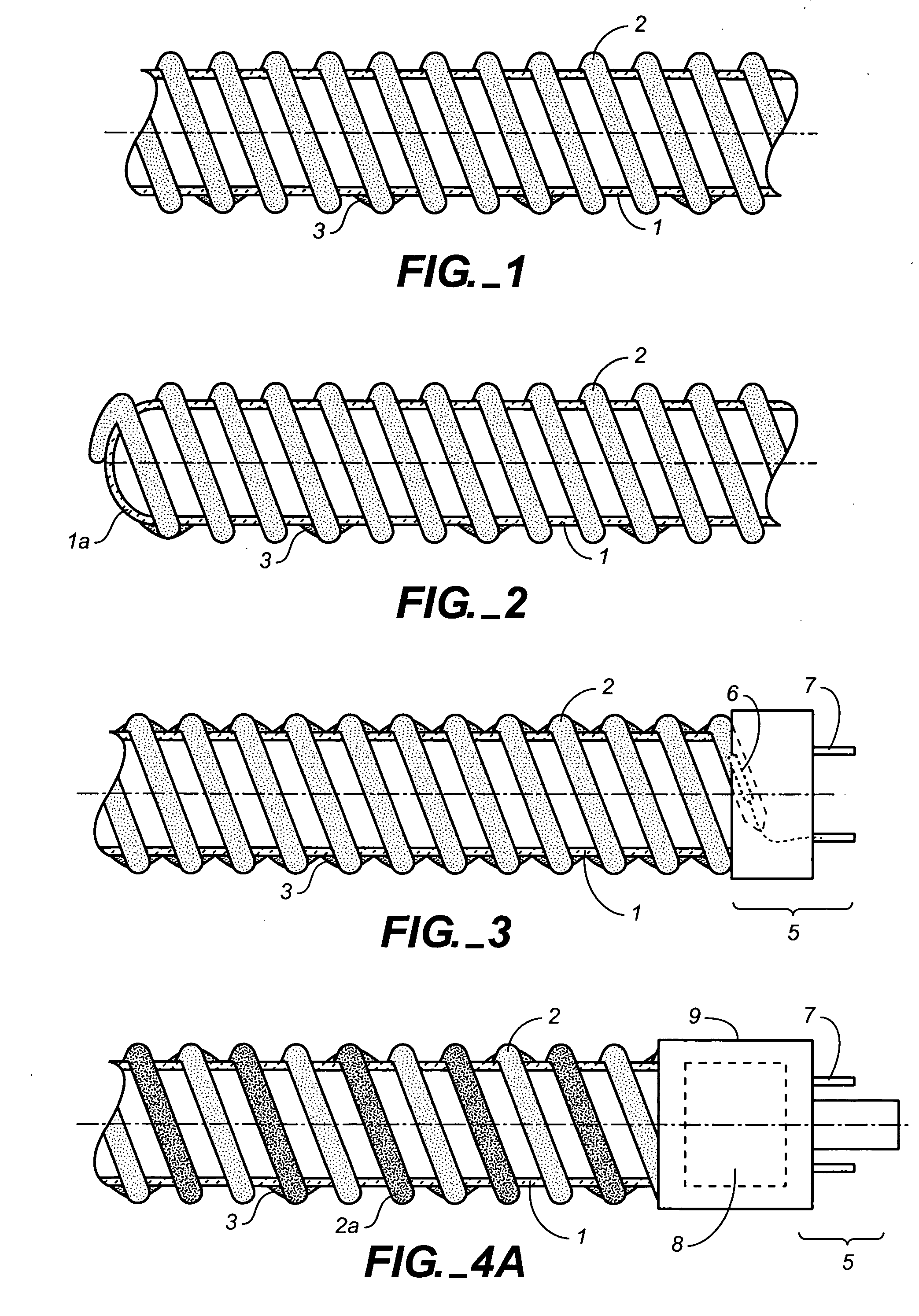 Gas discharge fluorescent device with lamp support