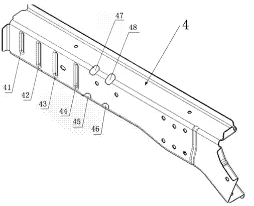 Automobile longitudinal beam inner plate assembly