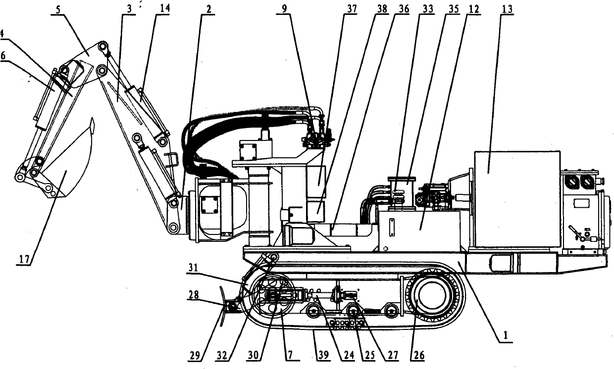 Intelligent crushing and loading roadway repairer