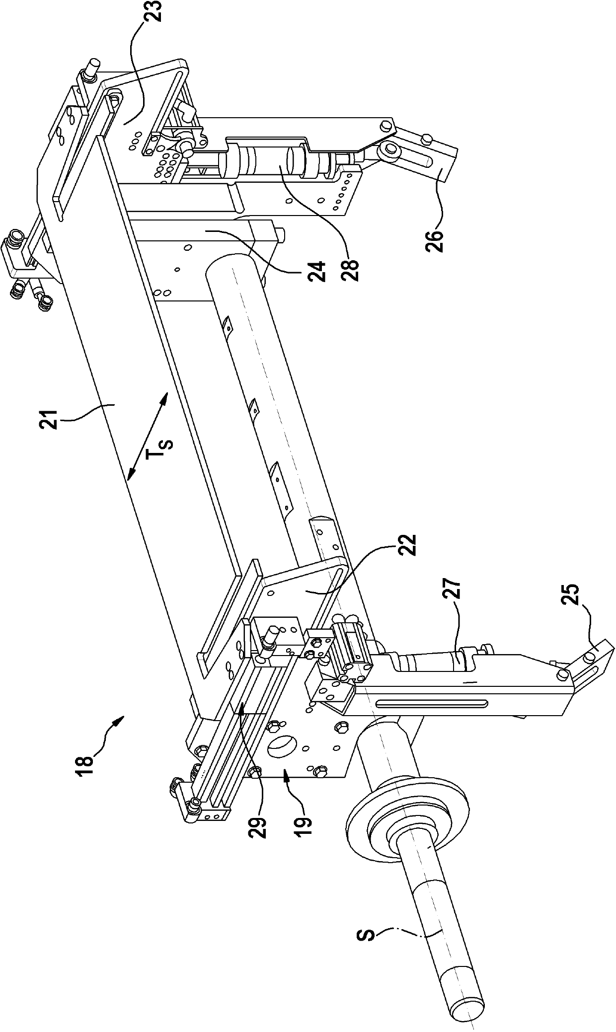 Chute Unloading Device And Method For Automatically Unloading Chutes And Production Assembly