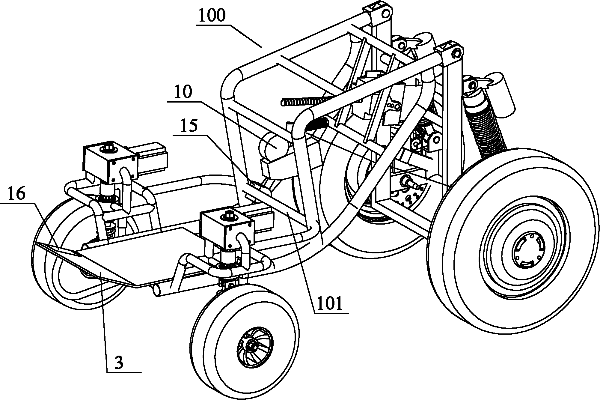 Manually-operated and linearly-controlled integrated brake system