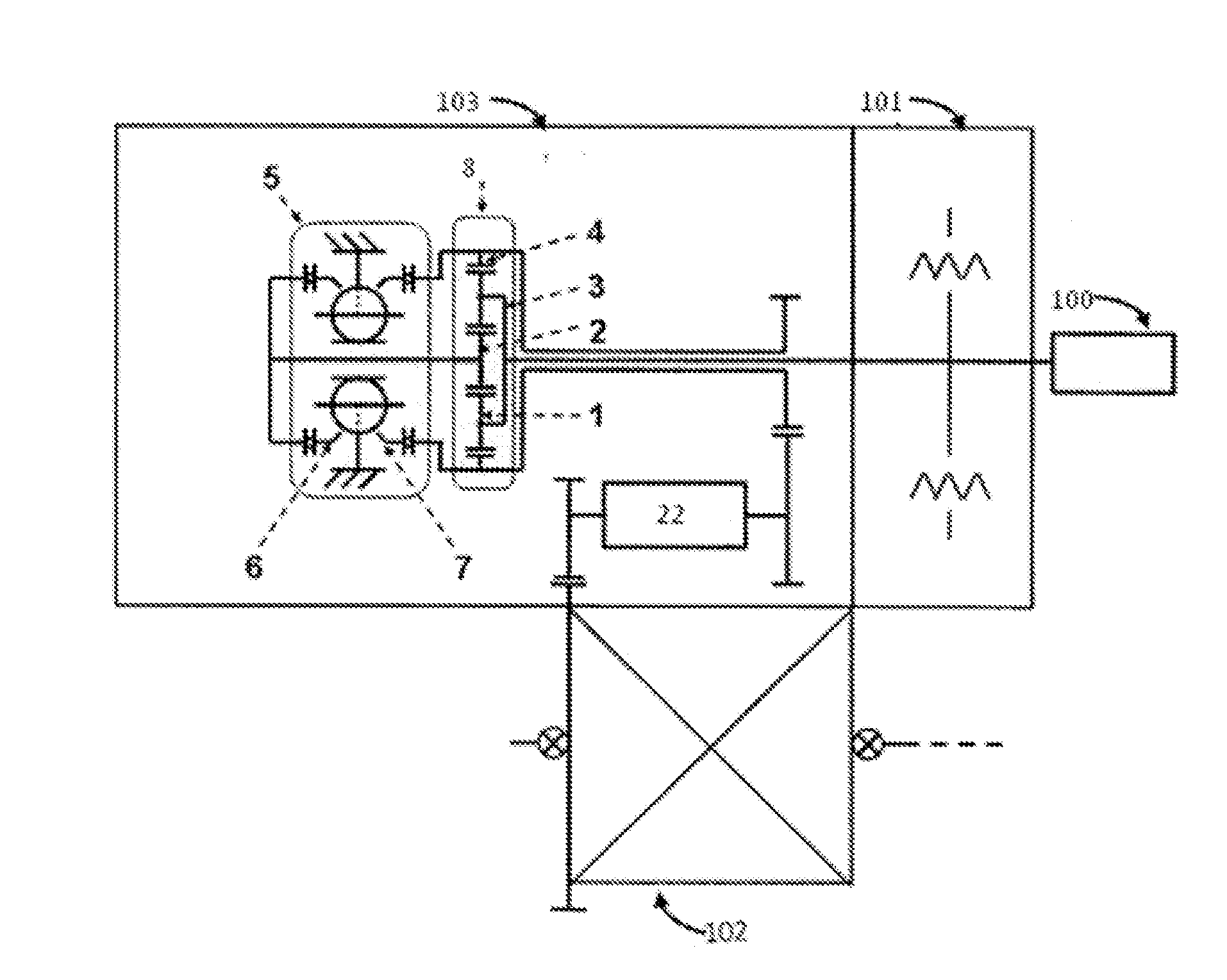 Ball type cvt with output coupled powerpaths
