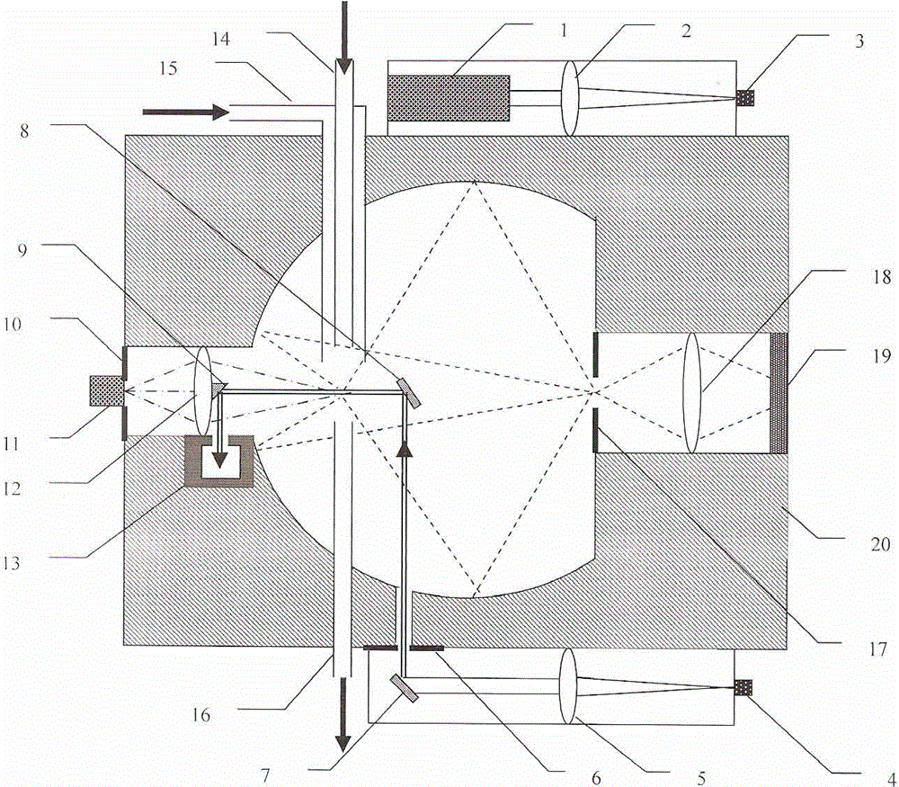 Measurement precision improved optical system for detecting size and shape of microparticle