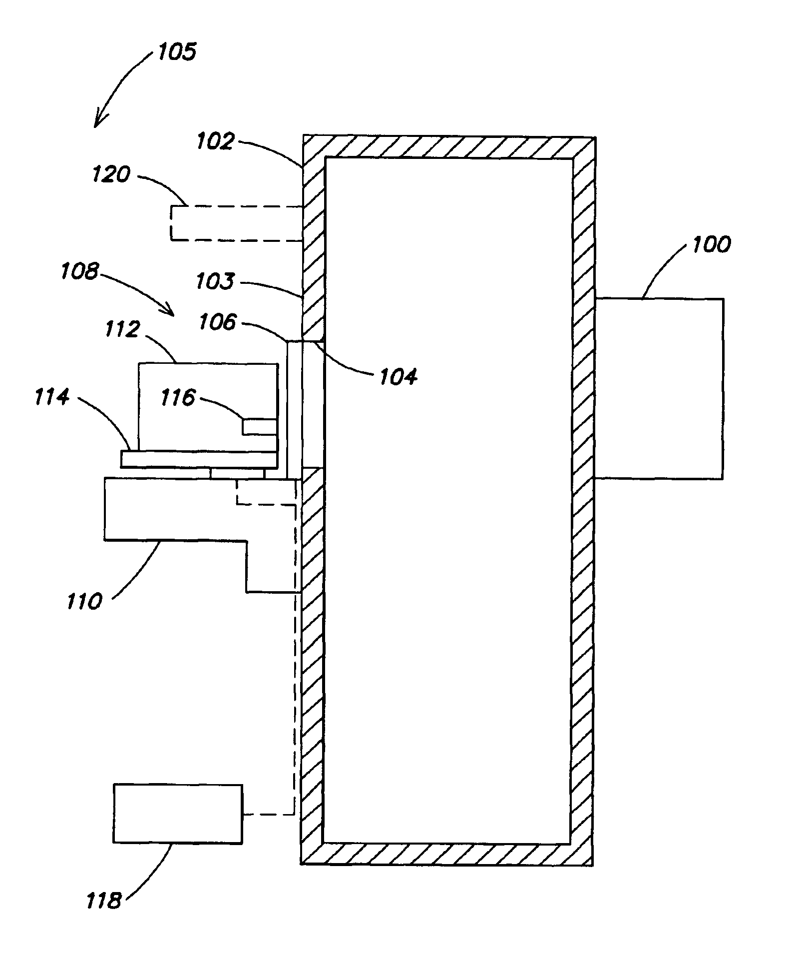 Substrate carrier having door latching and substrate clamping mechanisms