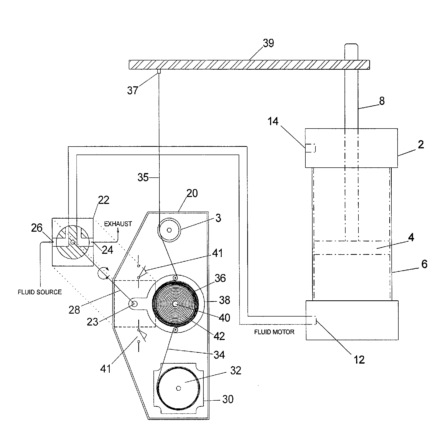 Electro-mechanical control system for positioning fluid motors