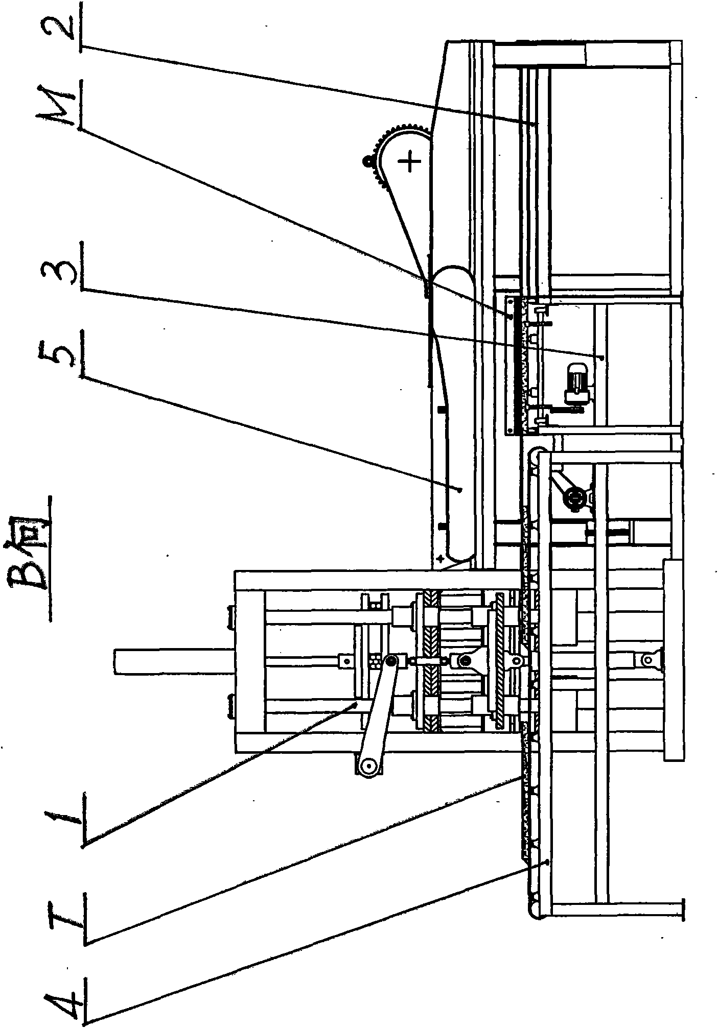 Automatic transporting device for pallets for building block forming machine