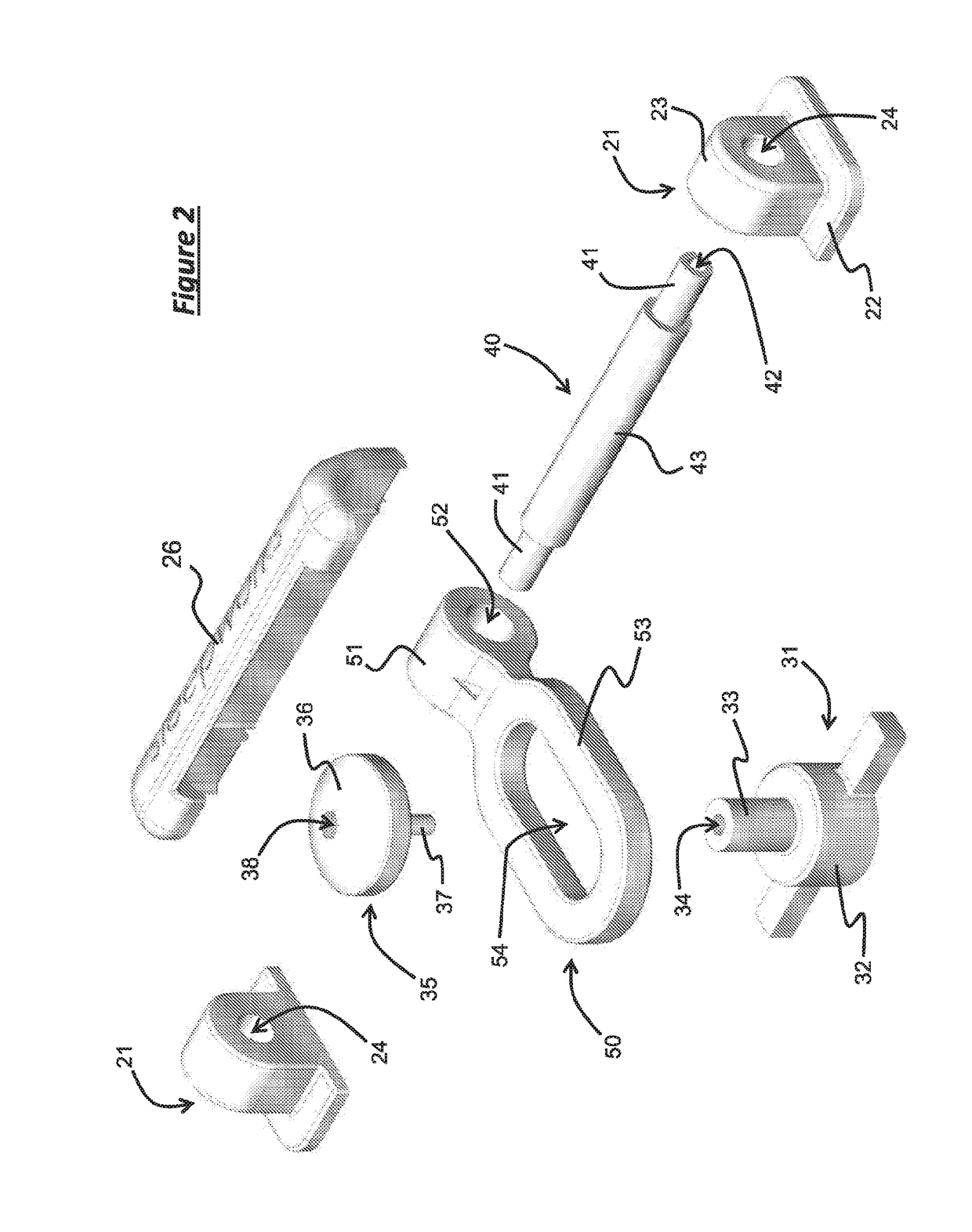Mandibular reposition device and coupling therefor