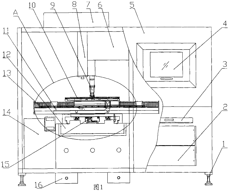 ITO film laser engraving device and method