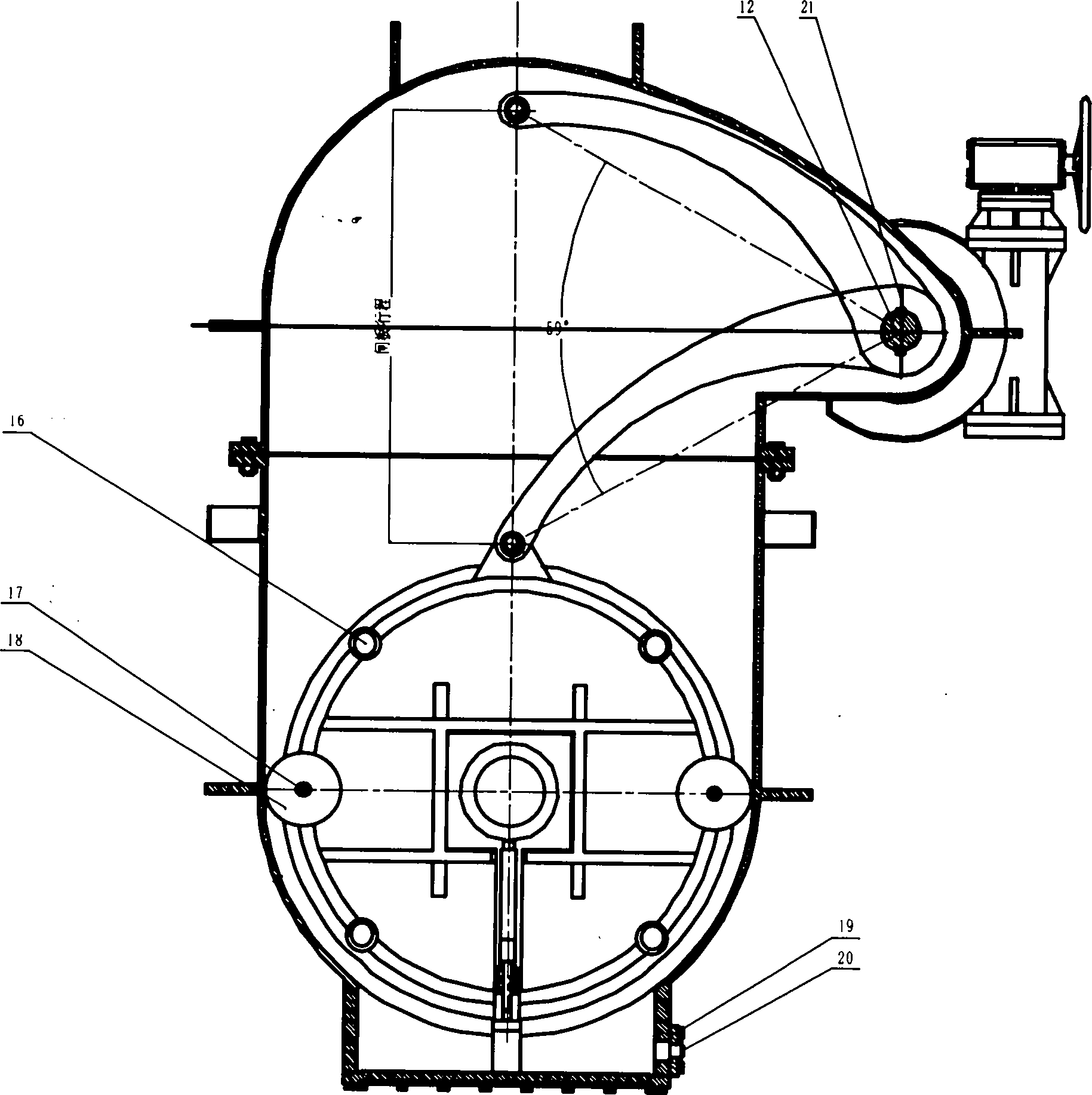 Hydraulic self-driven double-gate disc gas gate valve
