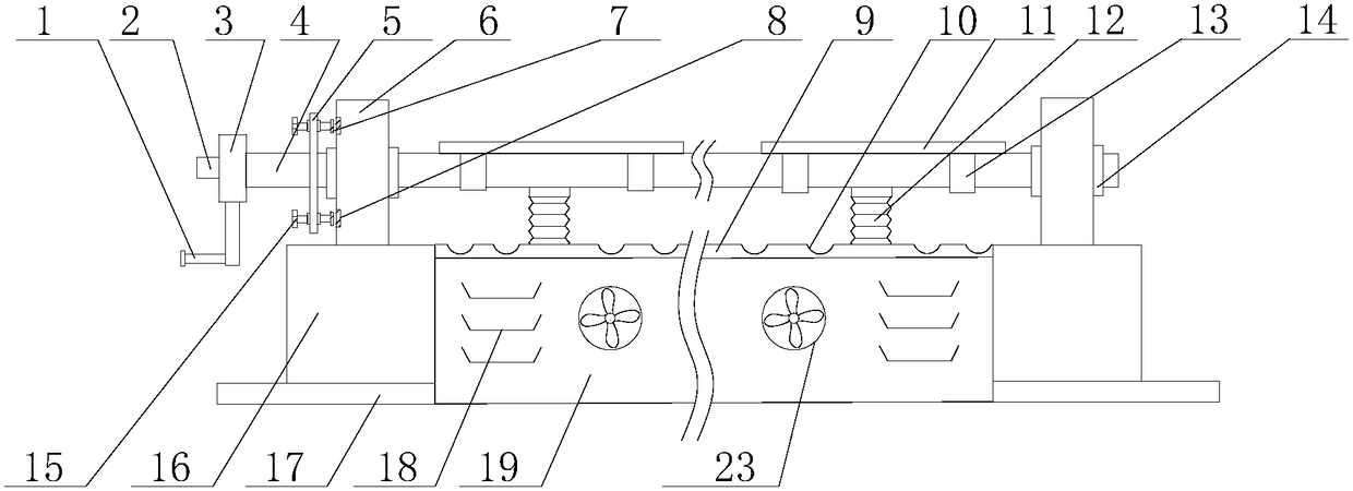 Angle-adjustable photovoltaic cell panel support rack