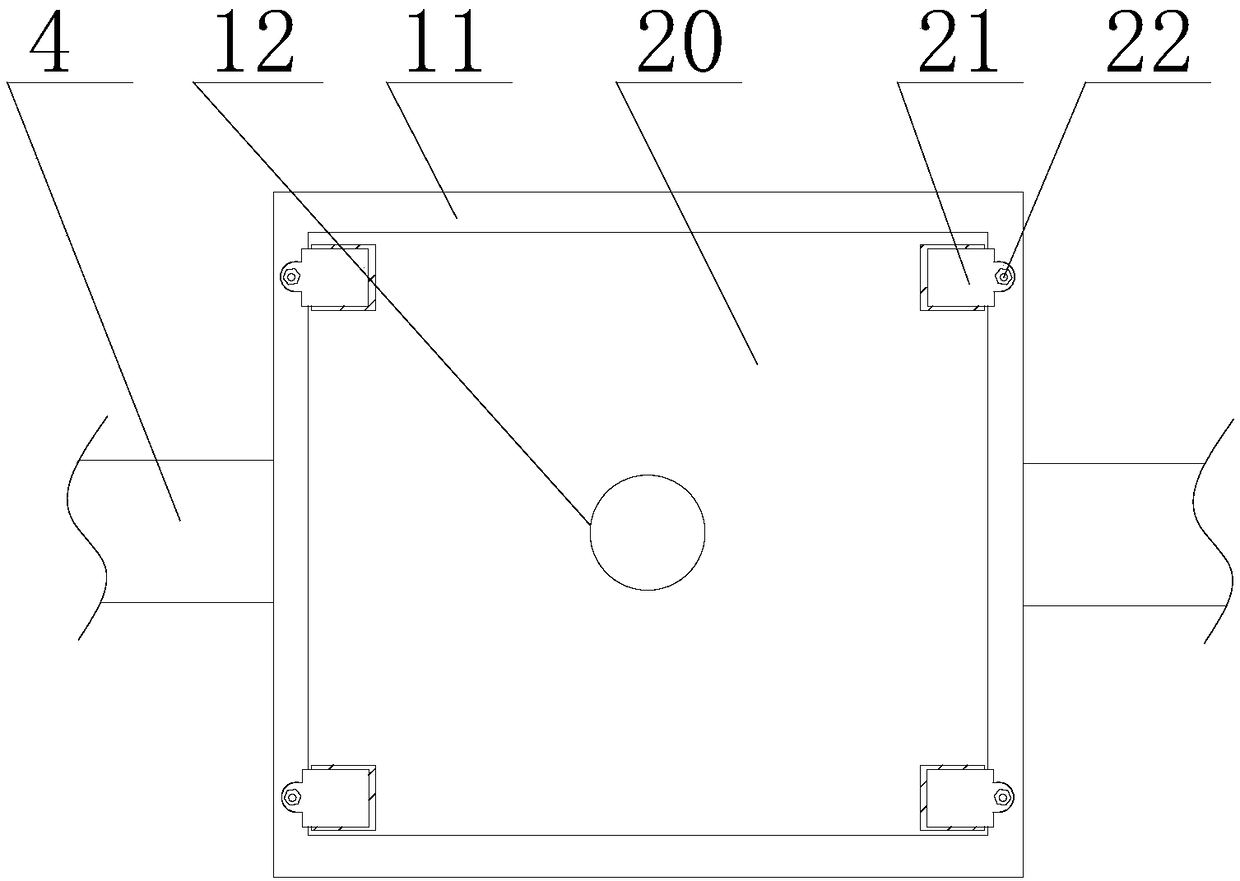 Angle-adjustable photovoltaic cell panel support rack