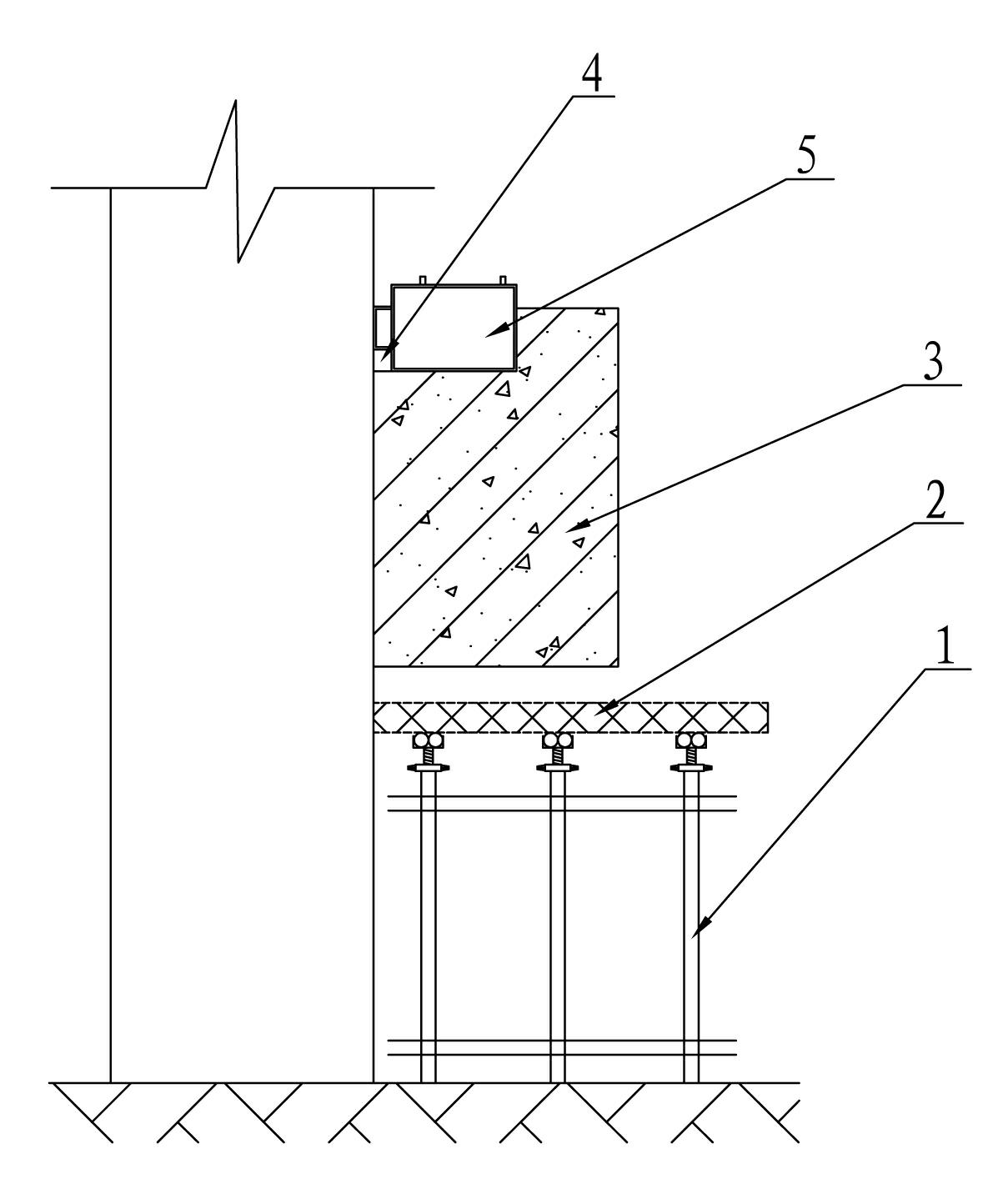 Dismantling method for concrete waist beam