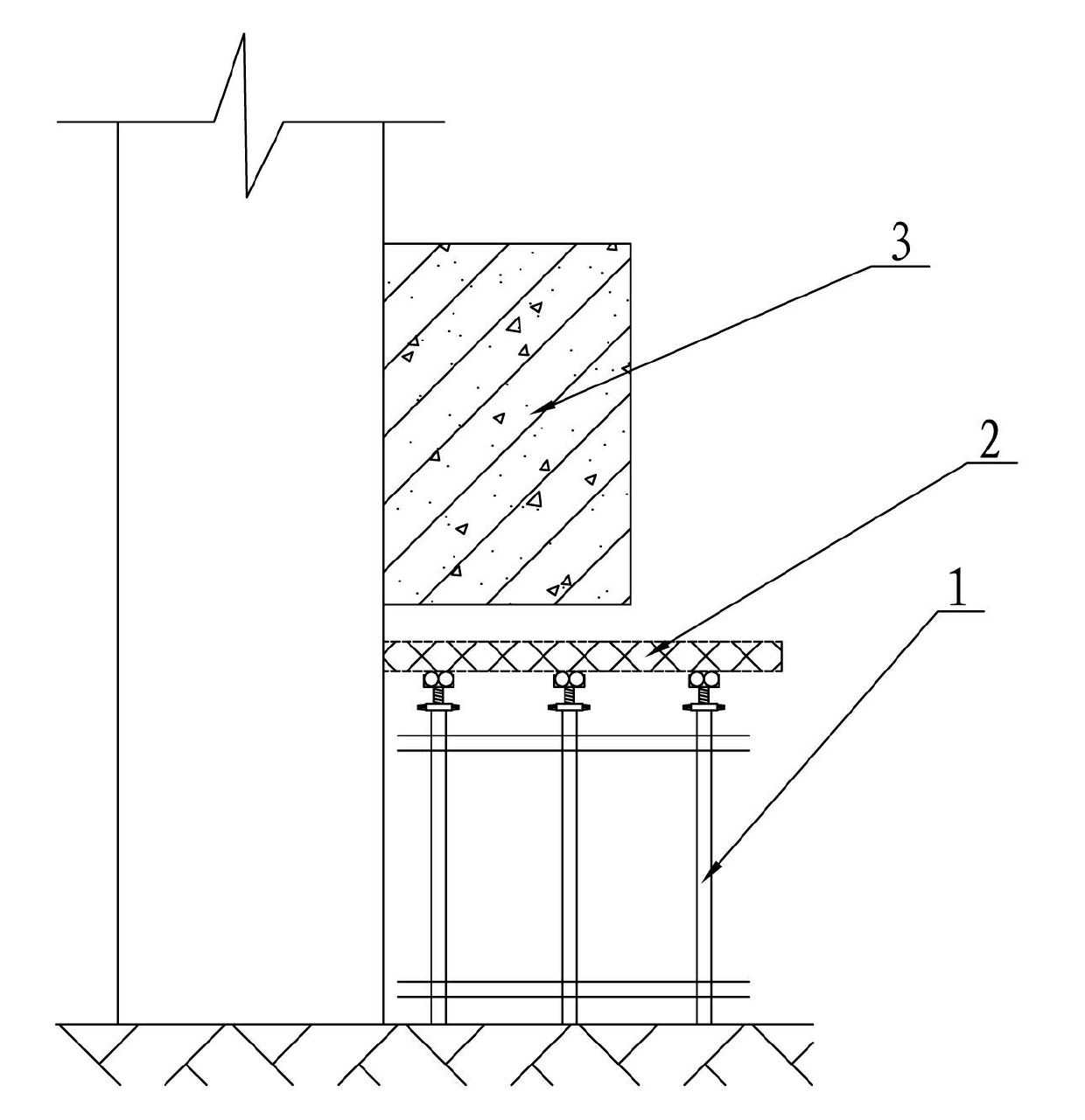 Dismantling method for concrete waist beam