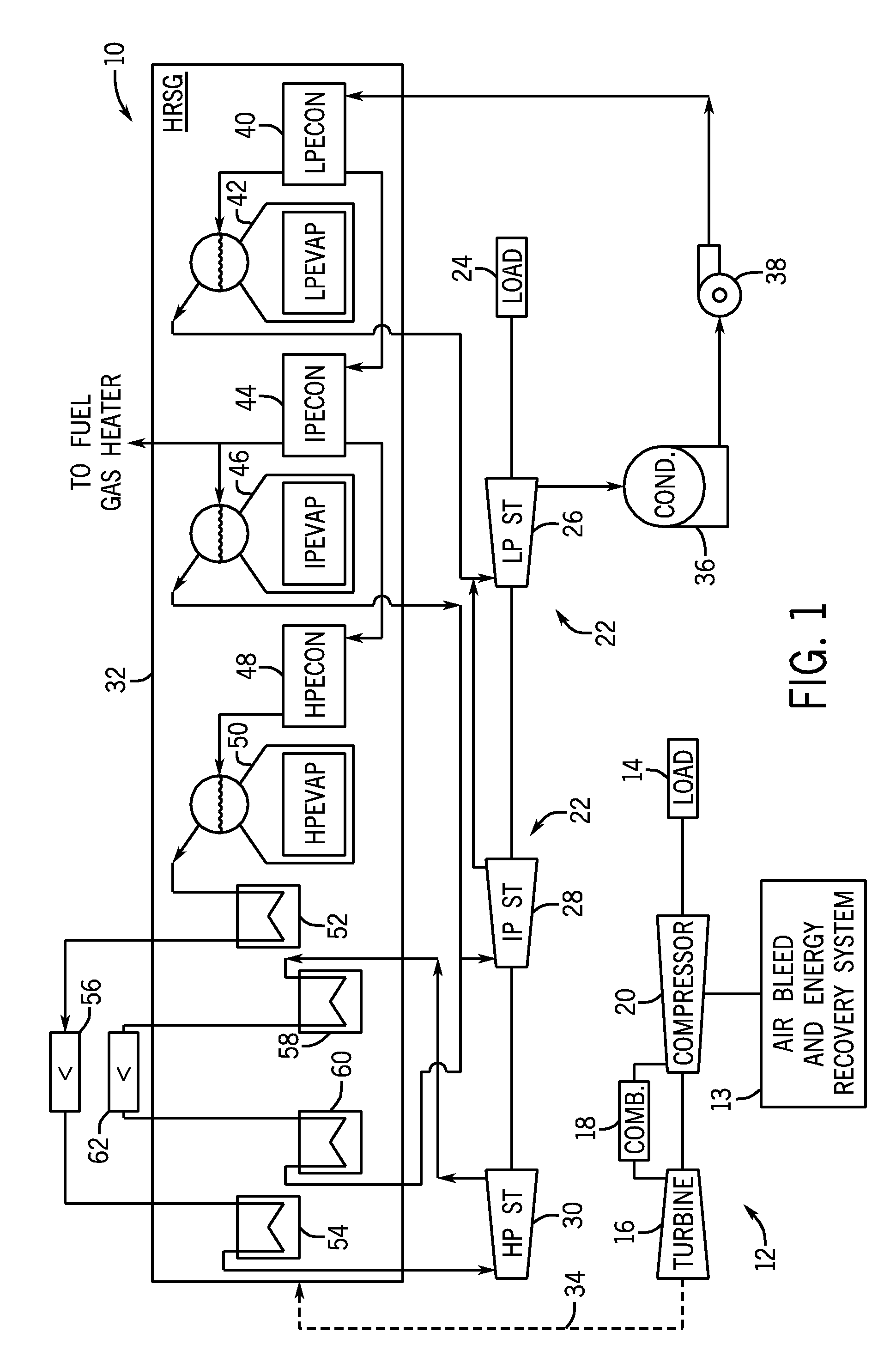 Method for expanding compressor discharge bleed air