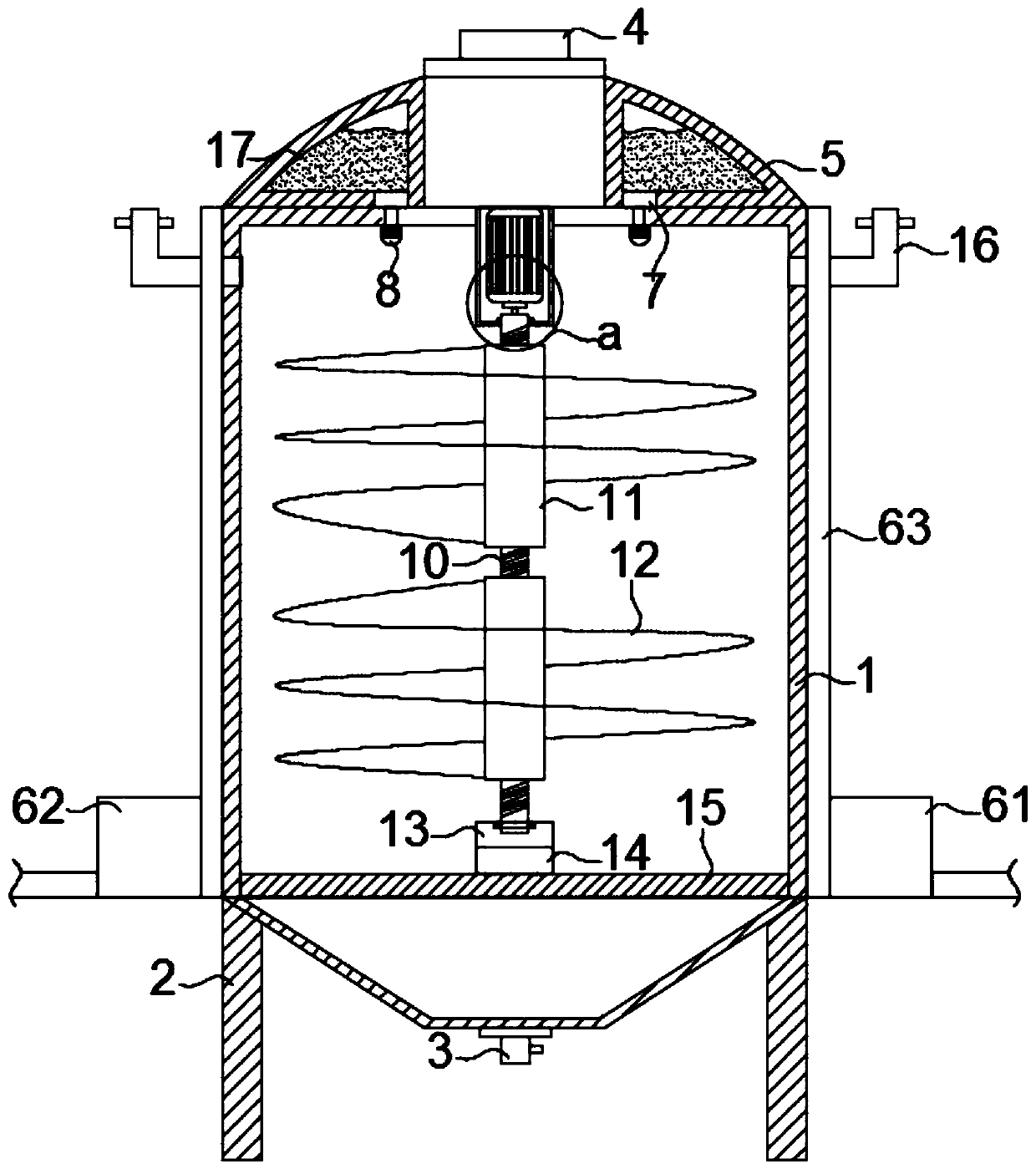 Sulfonation reaction kettle for sulfonated tobias acid