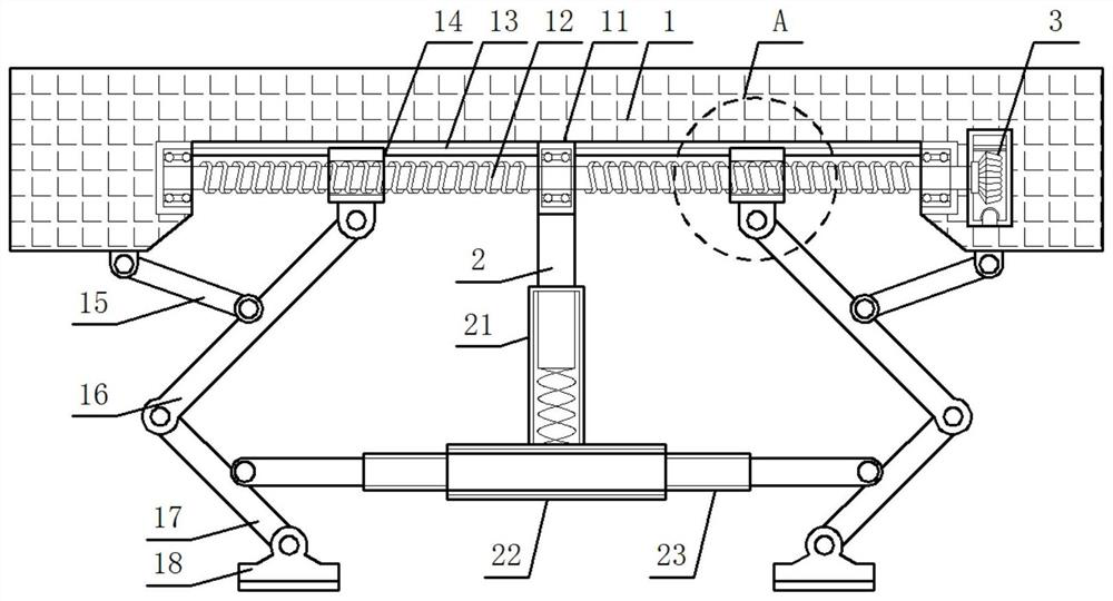 Foldable multi-section type pneumatic supporting leg and using method thereof