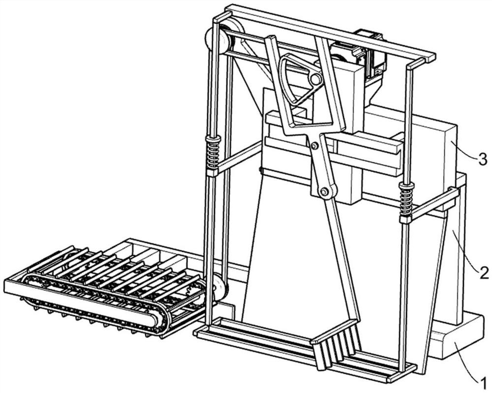 Single-side road edge concrete pouring and paving equipment for municipal road construction